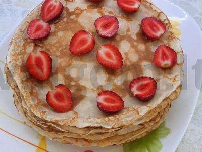 Plonos blynai su braškėmis Žingsnis 10