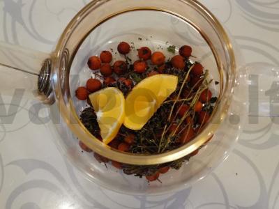 Arbata su šermukšniu, raudonėliu ir citrina Žingsnis 3