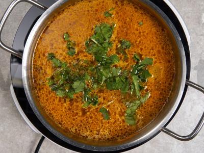 Lengvas sriuba su špinatais ir parmezanu Žingsnis 4