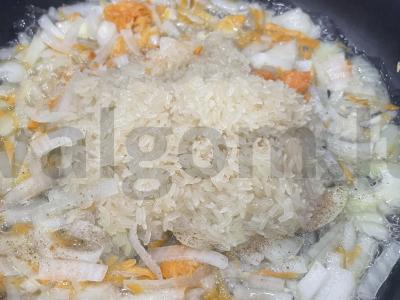 Ryžiai su lečo ir daržovėmis Žingsnis 4