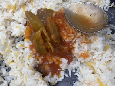 Ryžiai su lečo ir daržovėmis Žingsnis 6