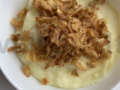 Švelnus bulvių piurė su keptu svogūnu Žingsnis 6