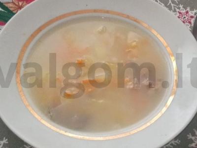 Lašišų žuvies sriuba pagrindine nuotrauka