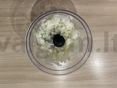 Grikių makaronai su bekonu grietinės padaže Žingsnis 1