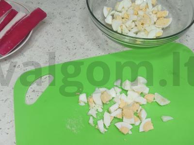 Salotas „Švelnus“ su jūros kopūstais Žingsnis 1