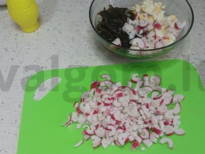 Salotas „Švelnus“ su jūros kopūstais Žingsnis 3