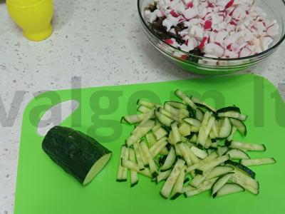 Salotas „Švelnus“ su jūros kopūstais Žingsnis 4