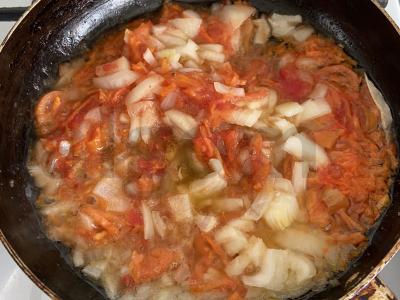 Šaltibarščiai su šviežia kopūstais ir aštriu padažu Žingsnis 6