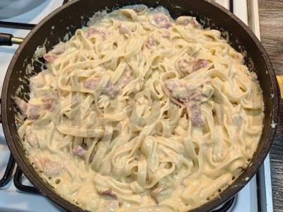Pasta karbonara per 15 minučių Žingsnis 5