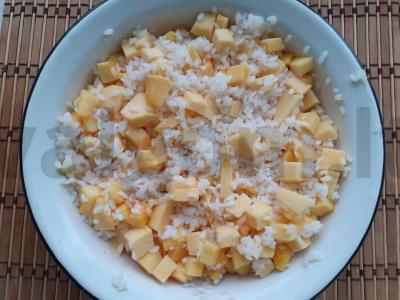 Pyragas „Kojash“ su moliūgu ir ryžiais Žingsnis 3