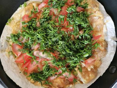 Sotūs pusryčiai ant lavašo per 10 minučių Žingsnis 4