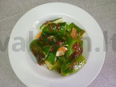 Susmulkinti agurkai per 20 minučių Žingsnis 5