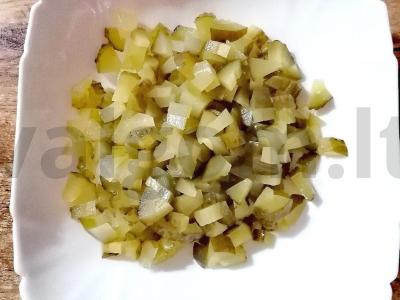 Vegetariškas salotas su garstyčių aliejumi Žingsnis 3