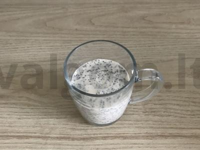 Naudingas pusryčių patiekalas su chia sėklomis Žingsnis 2