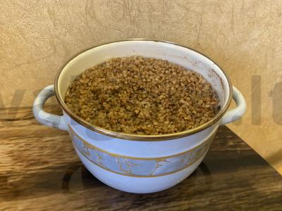 Bananų šokoladinė grikių košė Žingsnis 3