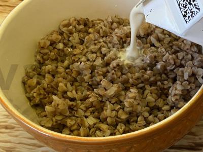 Bananų šokoladinė grikių košė Žingsnis 4