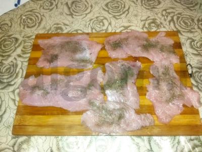 Kalakutienos kotletai tešloje vakarienei Žingsnis 2