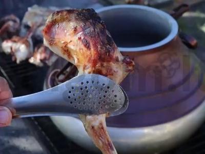 Kailinis triušis su pupelėmis afganų katile Žingsnis 3