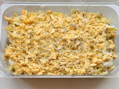 Salotas „Vėžys“ su graikiniais riešutais Žingsnis 3