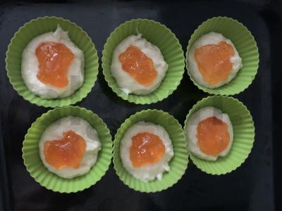 Kefyro keksiukai su abrikosų džemu Žingsnis 5