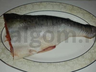 Sultinga lašiša, kepta orkaitėje folijoje Žingsnis 1