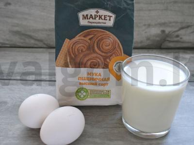 Švelnūs blynai su grietinėlėmis Žingsnis 1