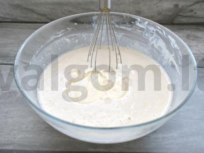 Švelnūs blynai su grietinėlėmis Žingsnis 5