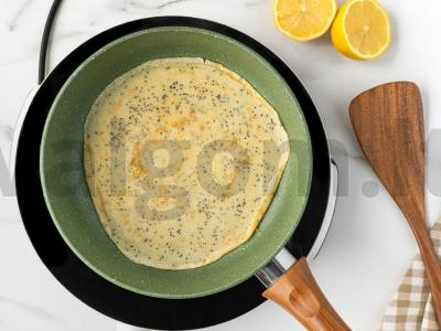 Moliūgų blyneliai su citrinos kremu ir varške Žingsnis 7