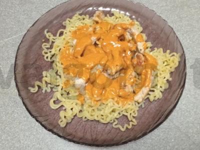 Azijietiška greito paruošimo makaronai su kalakutiena Žingsnis 7