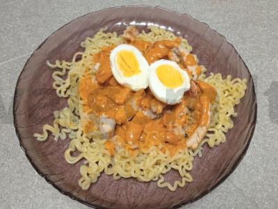 Azijietiška greito paruošimo makaronai su kalakutiena Žingsnis 8