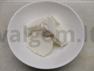 Ledai su sezamo sėklomis ir kondensuotu pienu Žingsnis 2