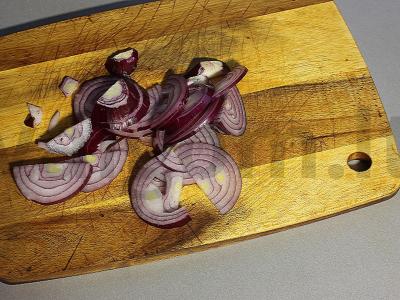 Sotūs kopūstų troškinys su rūkytais mėsos gaminiais Žingsnis 2