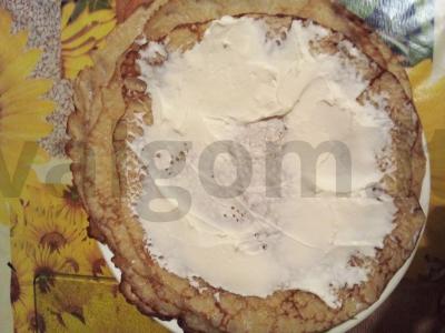 Blynai su raudonos žuvies ir sūrio įdaru Žingsnis 8