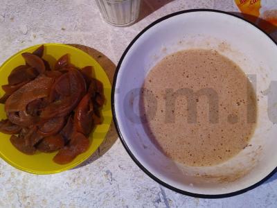 Džiovintų obuolių pyragas su cinamonu Žingsnis 3