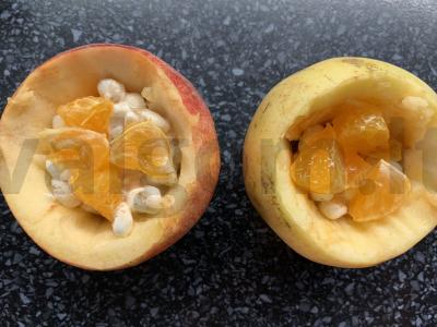 Obuoliai, kepti su varške ir mandarinais Žingsnis 4