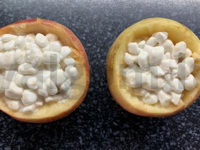 Obuoliai, kepti su varške ir mandarinais Žingsnis 5