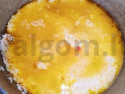 Kiaulienos plovas su raudonosiomis serbentėmis Žingsnis 7