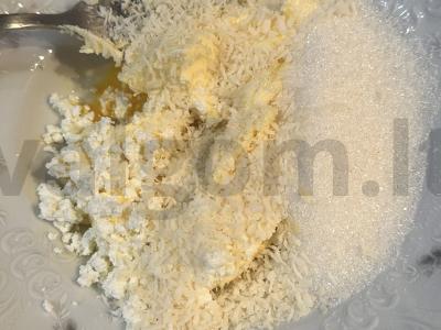 Namų kokosų varškės sausainiai Žingsnis 4