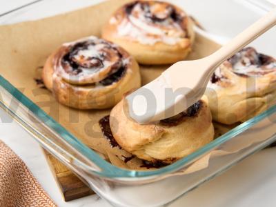 Šokoladiniai cinamoniniai bandeliai Žingsnis 9