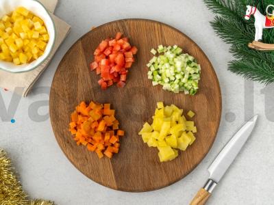 Krabų salotos pagal „Laimės ironiją“ Žingsnis 2