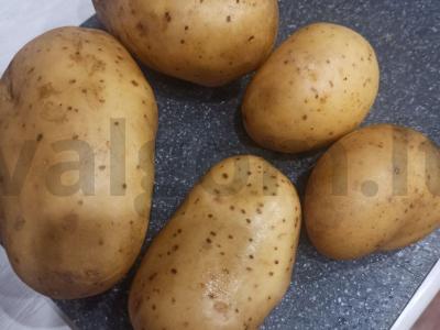 Kaimiški bulvės su česnako prieskoniu Žingsnis 1