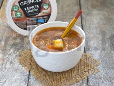 Namų šaltibarščiai iš raugintų kopūstų pagrindine nuotrauka