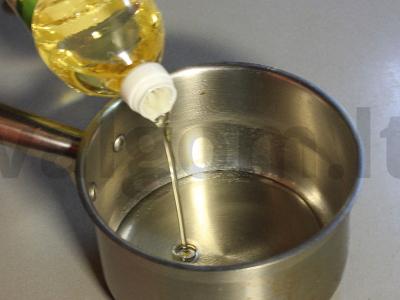 Kalakutiena tempuroje su ryžiais ir sūrio padažu Žingsnis 1