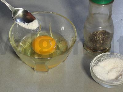 Kalakutiena tempuroje su ryžiais ir sūrio padažu Žingsnis 2