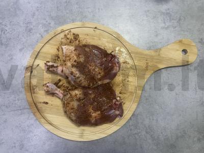 Anties šlaunelės su obuoliais ir adžika Žingsnis 2