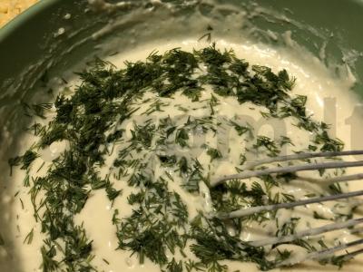 Sūrio blynai su žolelėmis Žingsnis 5