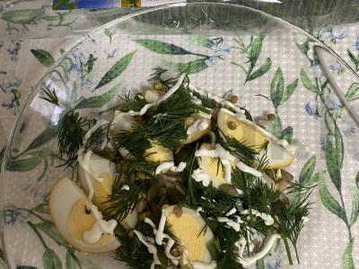 Kiaušinių pusryčiai su daigintomis pupelėmis ir pomidorais Žingsnis 1