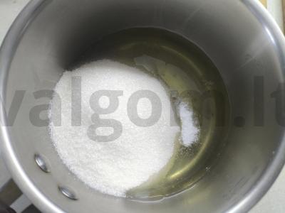 Beze su graikiniais riešutais ir vanilinu Žingsnis 3