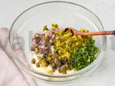 Sumuštiniai su riebia žuvimi Žingsnis 5