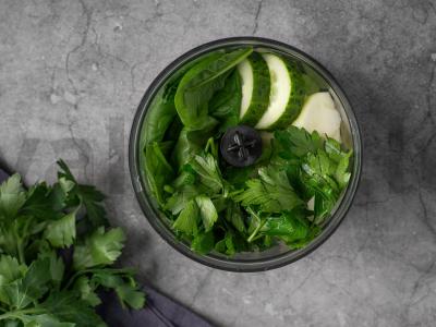 Žaliasis smoothie su kefyru Žingsnis 4